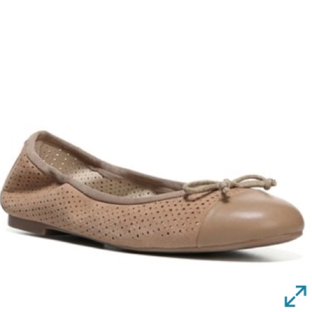 Sam Edelman Falon Cap Toe Leather & Suede Flat